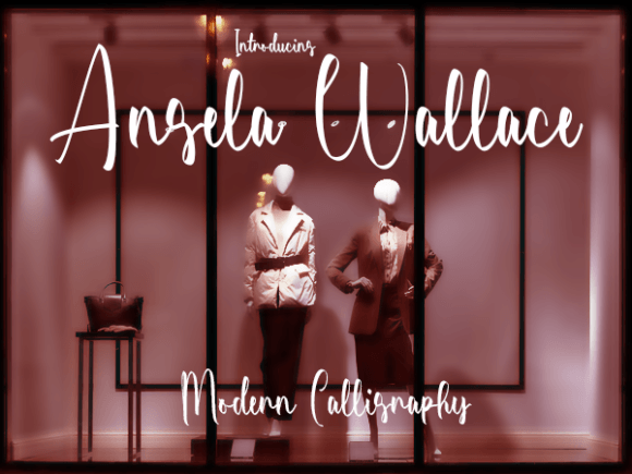 Angela Wallace: A Modern Script Font for Editorial Elegance
