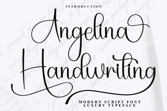 Angelina Handwriting: A Creative Font for Authentic Brand Identity