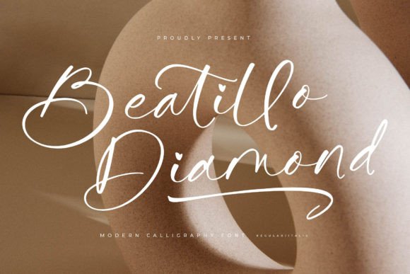 Beatillo Diamond Script Font for Handmade Creations