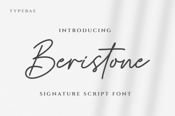 Beristone: A Handwritten Script Font for Web Design
