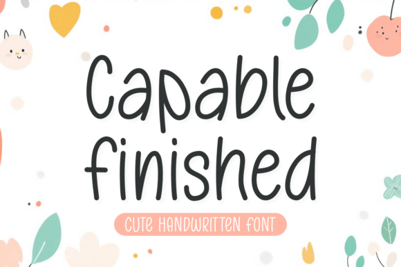 Capable Finished: A Handwritten Typeface for Editorial Design