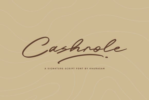 Cashrole: A Modern Script Font for Branding Projects
