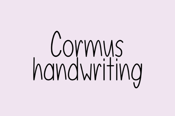 Cormus: A Handwritten Font That Elevates Your Editorial Design