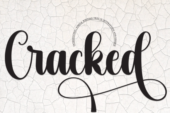 Cracked: A Delicate Handwritten Font for Digital Design