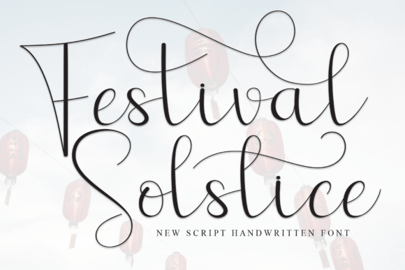 Festival Solstice: A Handwritten Display Font for Editorial Design