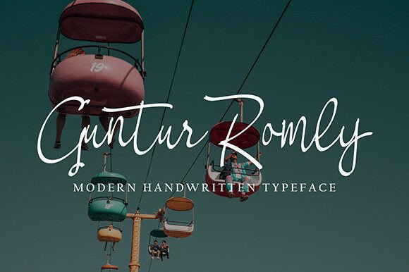 Guntur Romly: A Graceful Font for Branding Projects