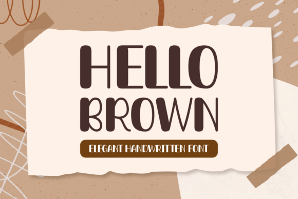 Hello Brown: A Handwritten Font That Elevates Web Design