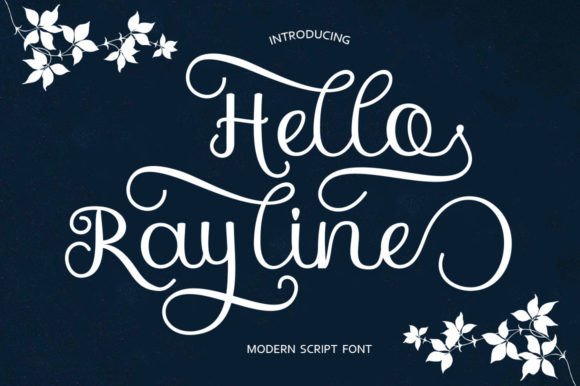 Hello Rayline: A Modern Script Typeface for Editorial Design