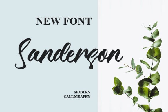 Sanderson Handwritten Font for Craft Projects