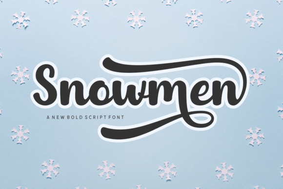 Snowmen: A Festive Script Font for Holiday Web Design
