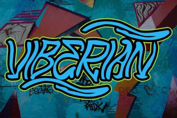 Viberian: A Bold Handbrush Typeface for Digital Branding
