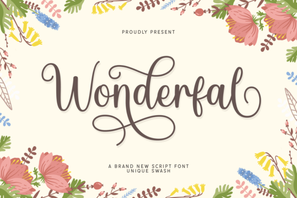 Wonderfal: A Graceful Script Font for Elegant Brand Identity Projects